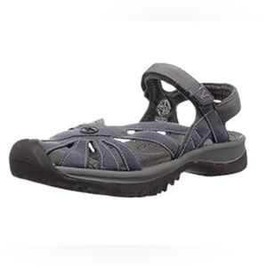 KEEN Women's Rose Casual Closed Toe Sandals Gray Strappy Sandals size 9